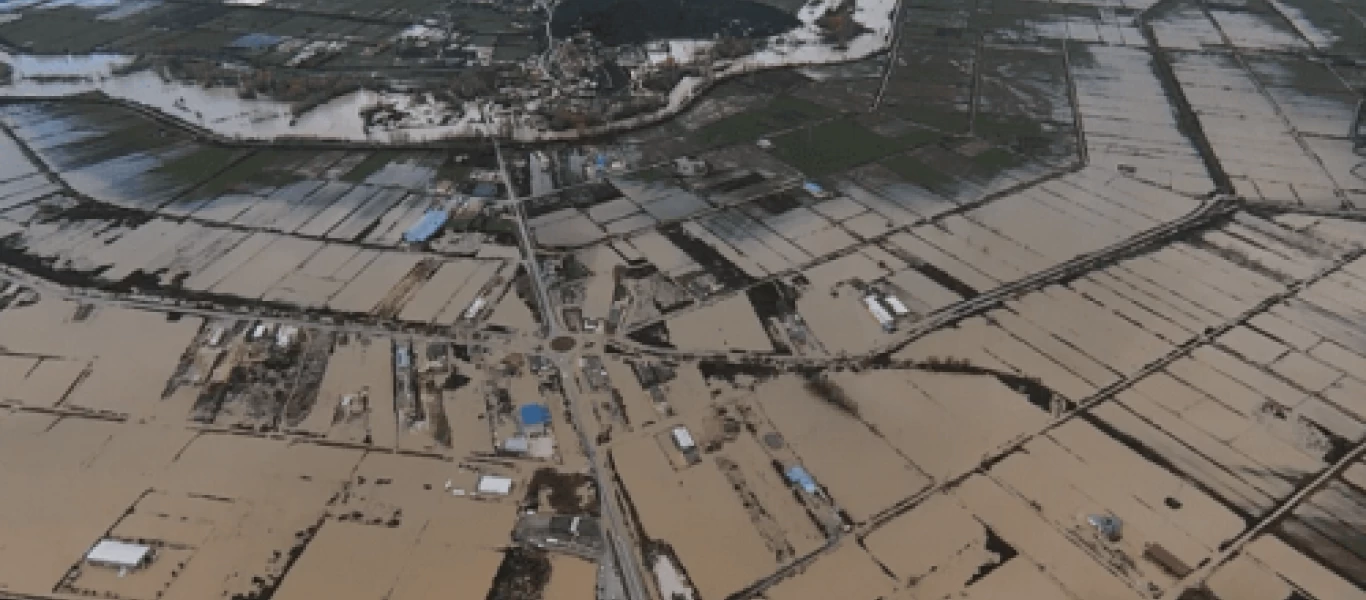 Απέραντη λίμνη ο κάμπος Φαναρίου στη Πρέβεζα (βίντεο)